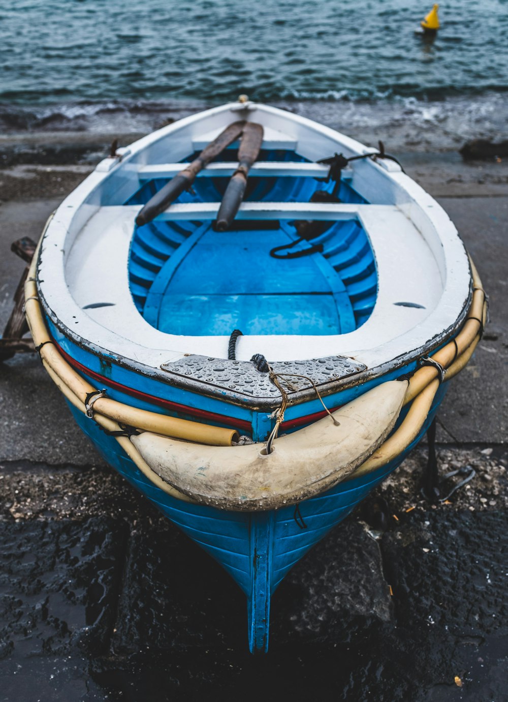 canoe on seashore