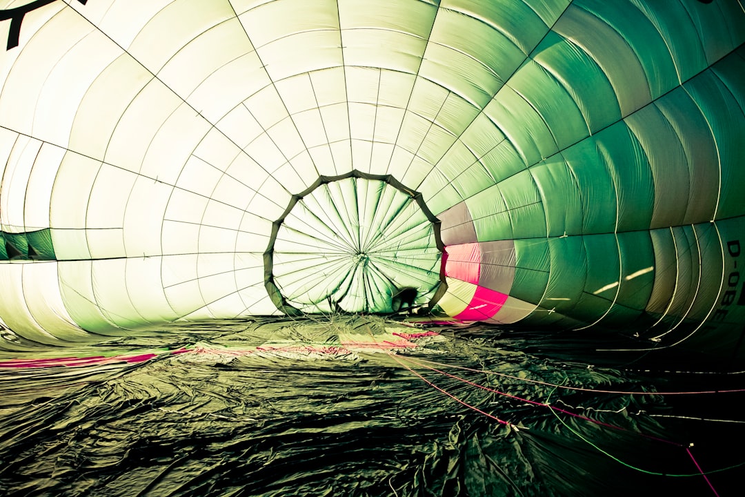 photography of hot air balloon on ground