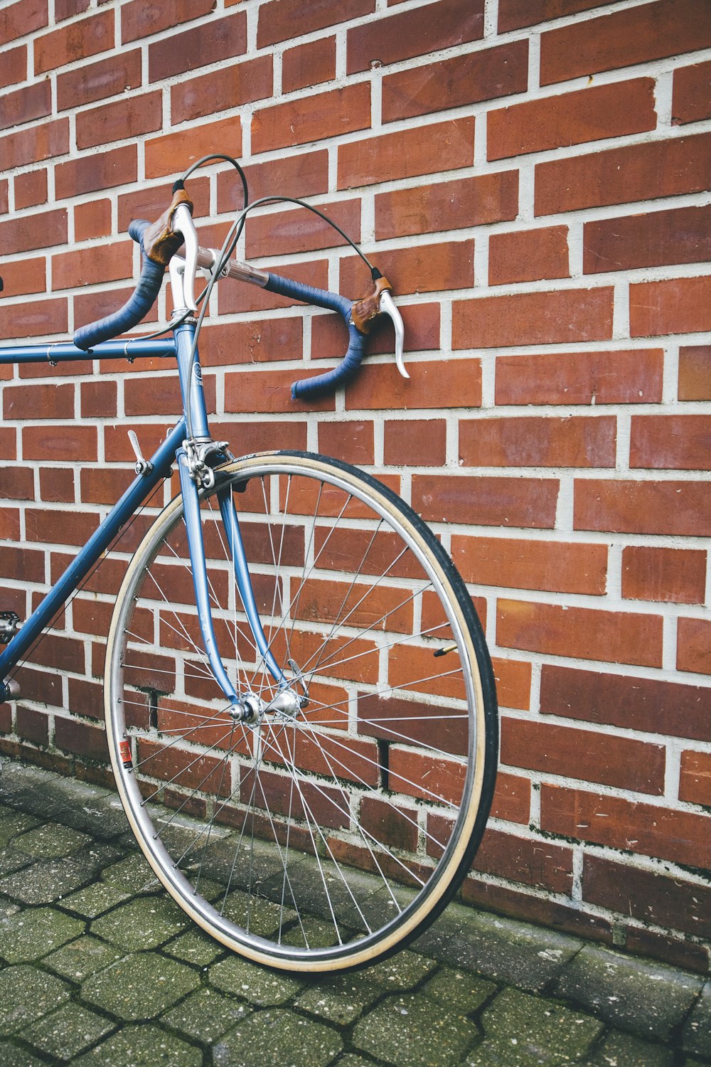 bici da strada blu