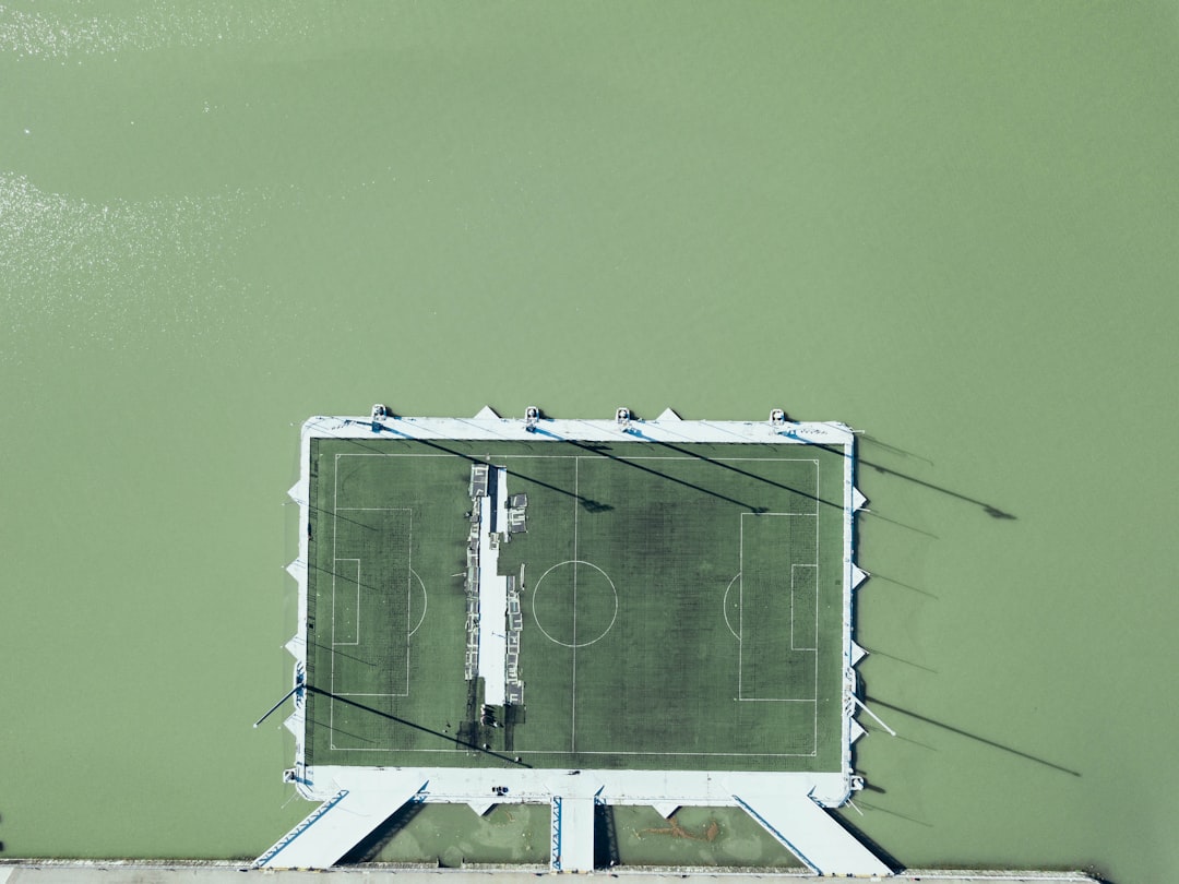 green basketball court board