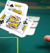 person playing poker