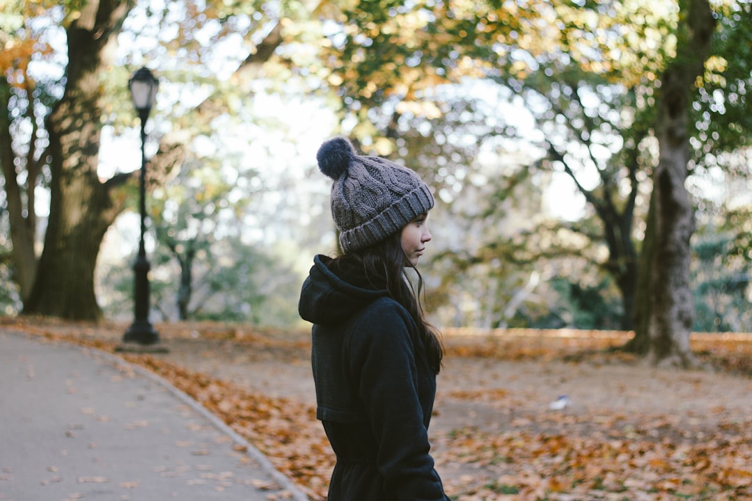 woman standing near tree at daytime, Central Park