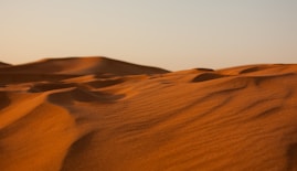 landscape photography of empty desert
