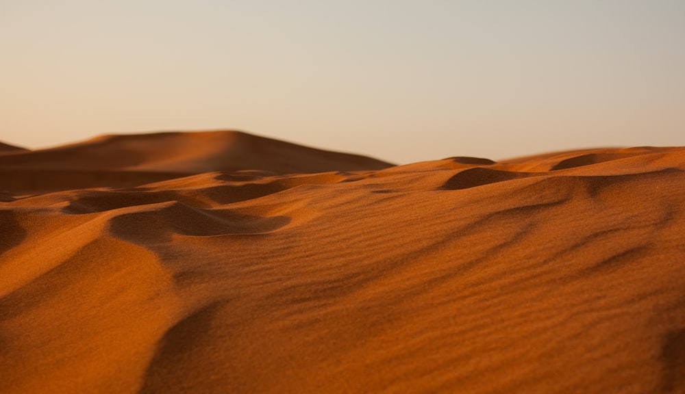 Fotografía de paisajes del desierto vacío