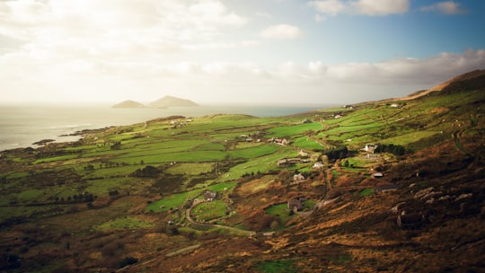 aerial photo of plains in Ring of Kerry Ireland