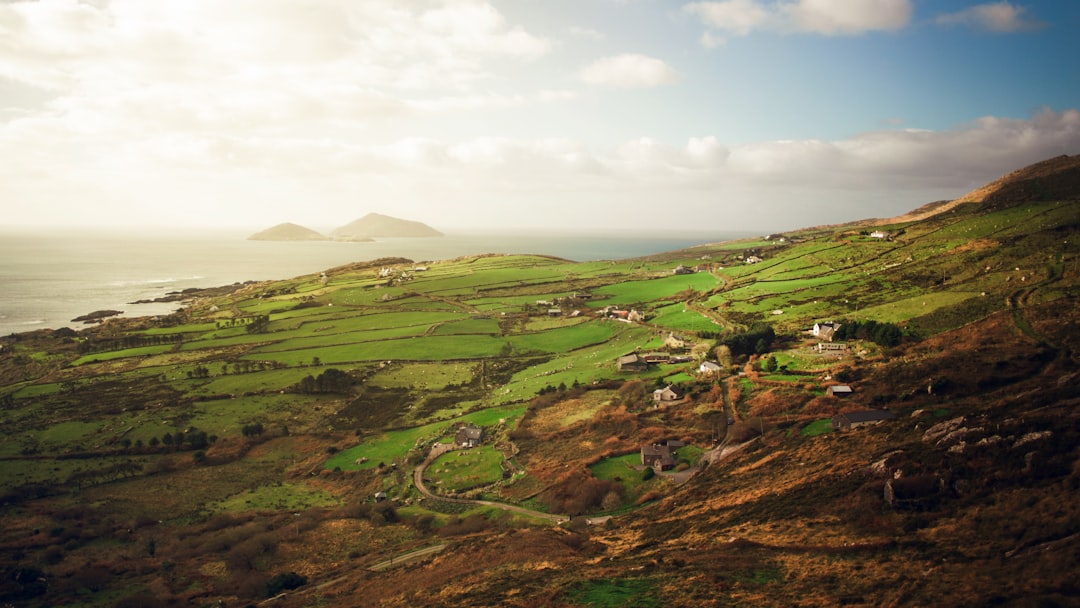 aerial photo of plains, A week ago friends and I went on a little roadtrip to the West of Ireland. We’ve seen so many di