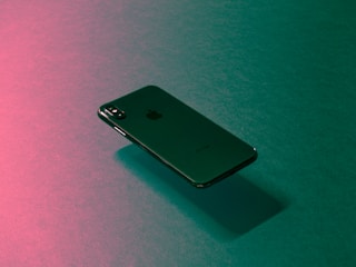 black iPhone X