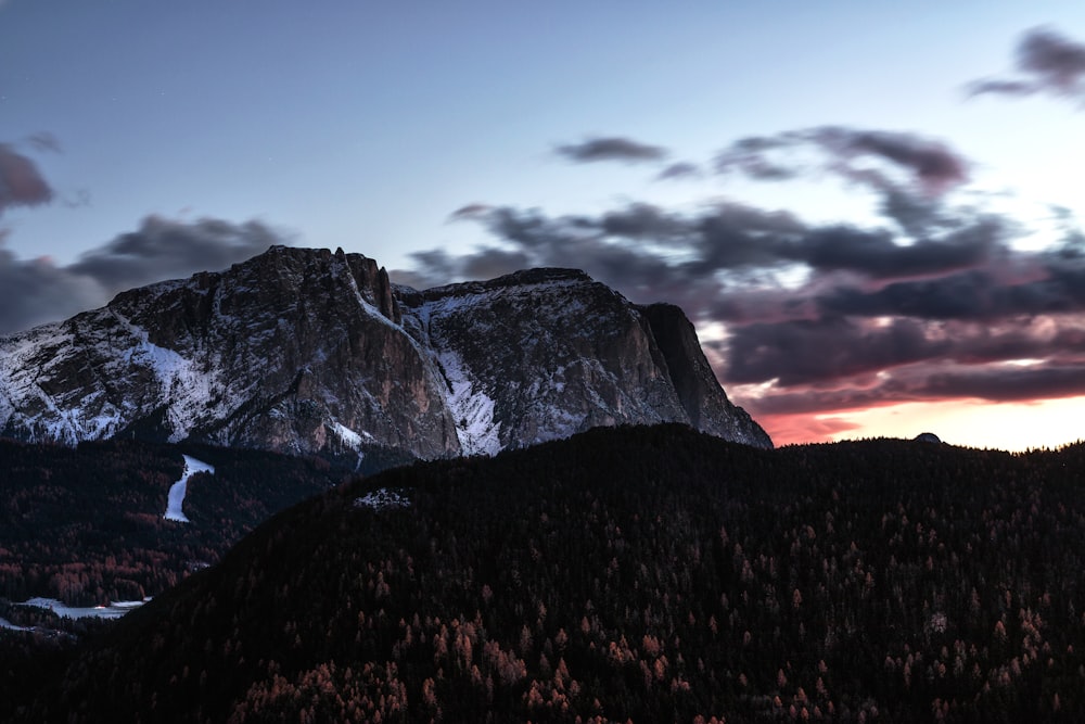 photo of snowy mountain