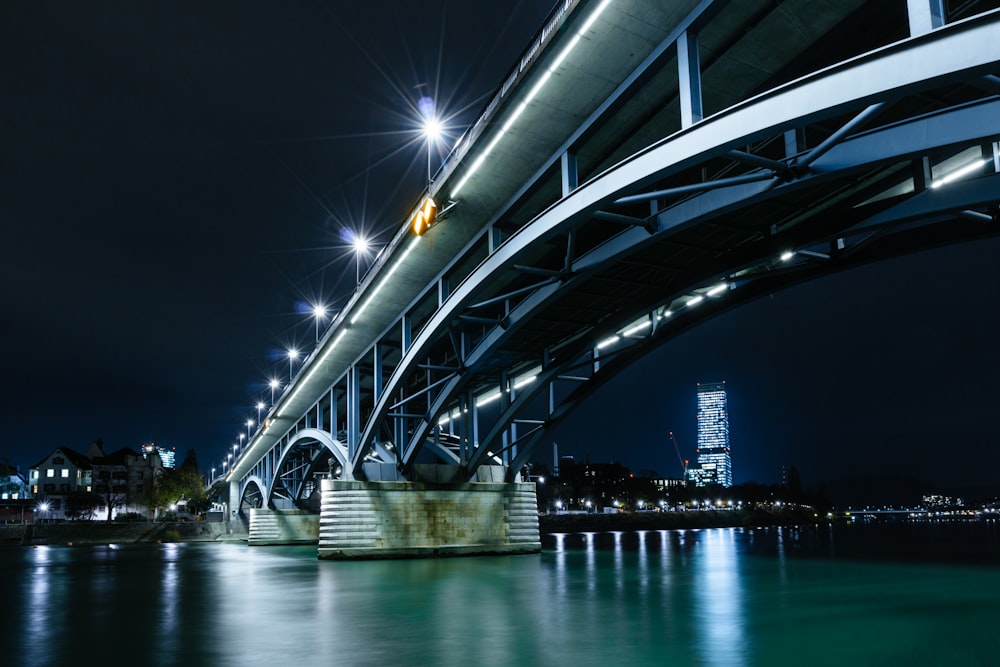 white bridge above body of water