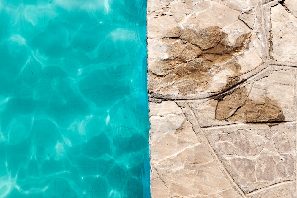 photographie trop fermée de la piscine