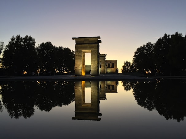Sacred stones bathed in golden light during a tour in Scotland.