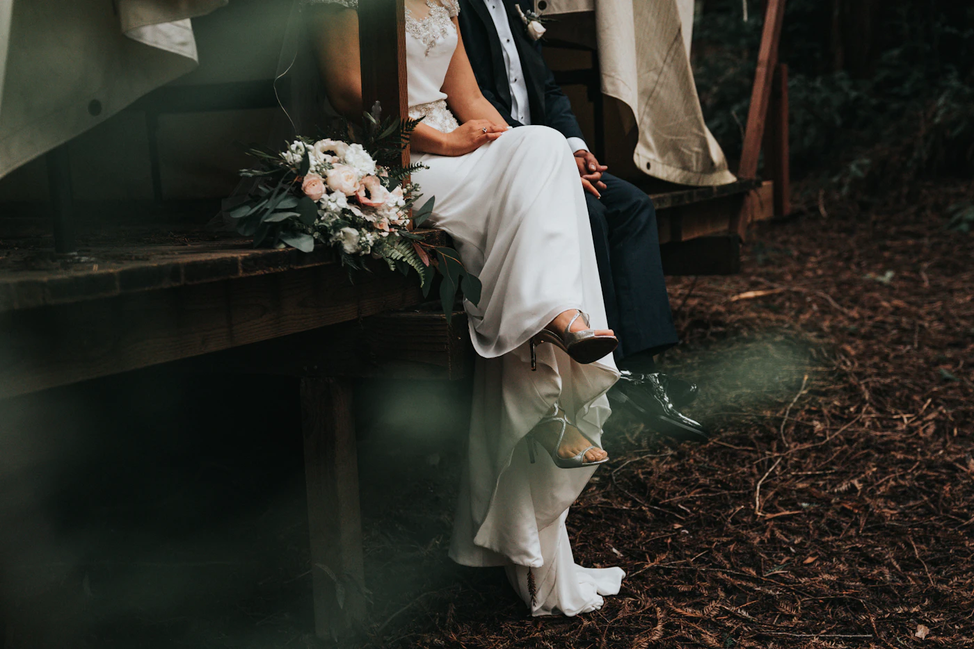 Micro-wedding ceremony timelines under 20 guests — A couple shares a quiet moment during their micro-wedding portraits.