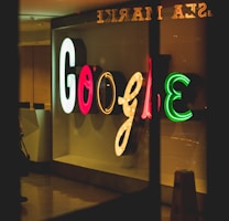 Google light signage