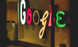 Google light signage