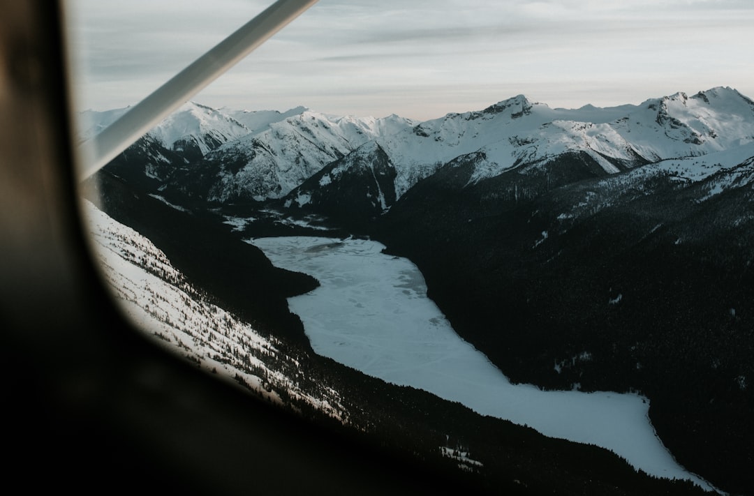 black and white mountains