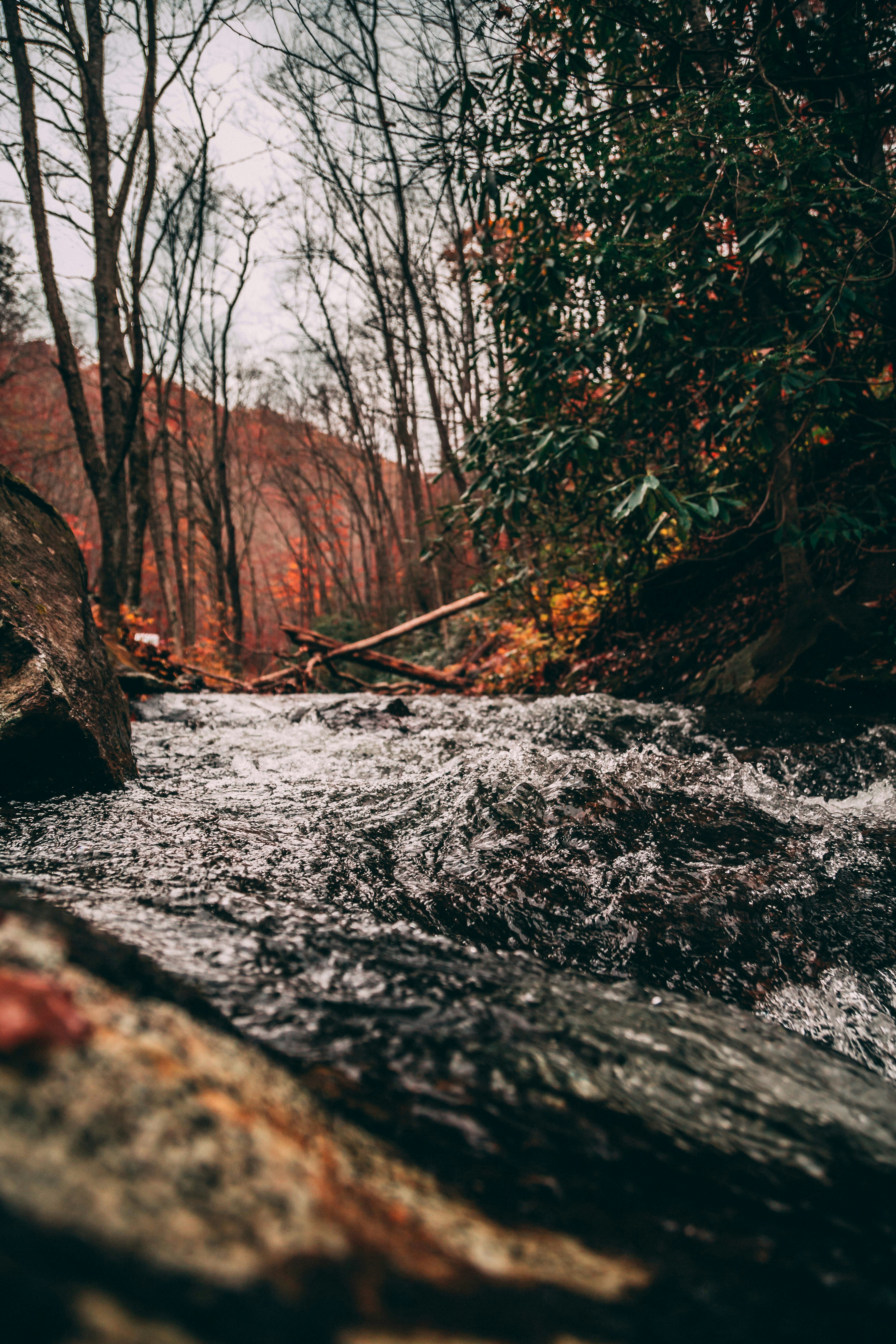 Flowing water