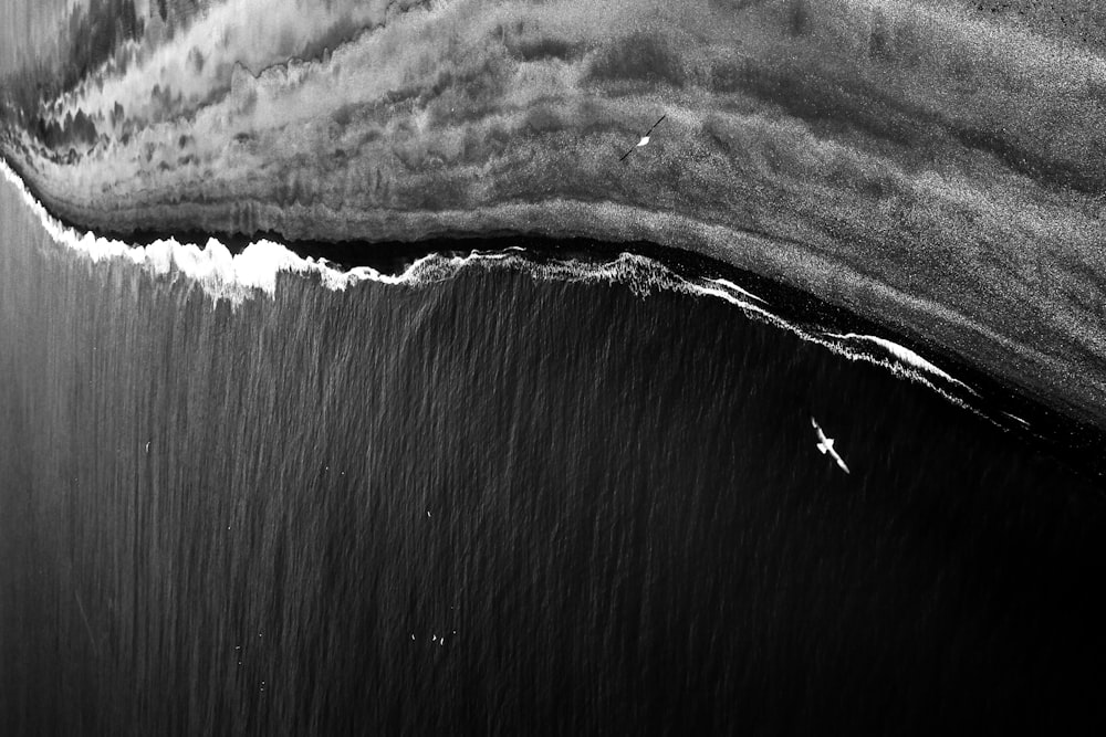 Photographie aérienne du littoral