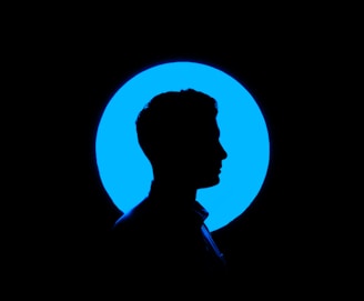 silhouette of man illustration