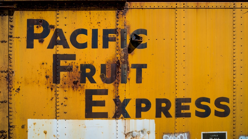 Etiqueta Pacific Fruit Express