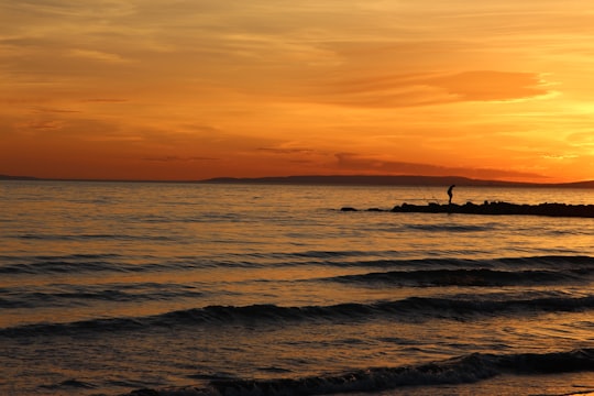 seashore during sunset in Le Grau-du-Roi France