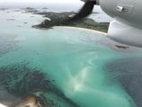 An aerial shot of Isla de la Plata surrounded by turquoise waters.