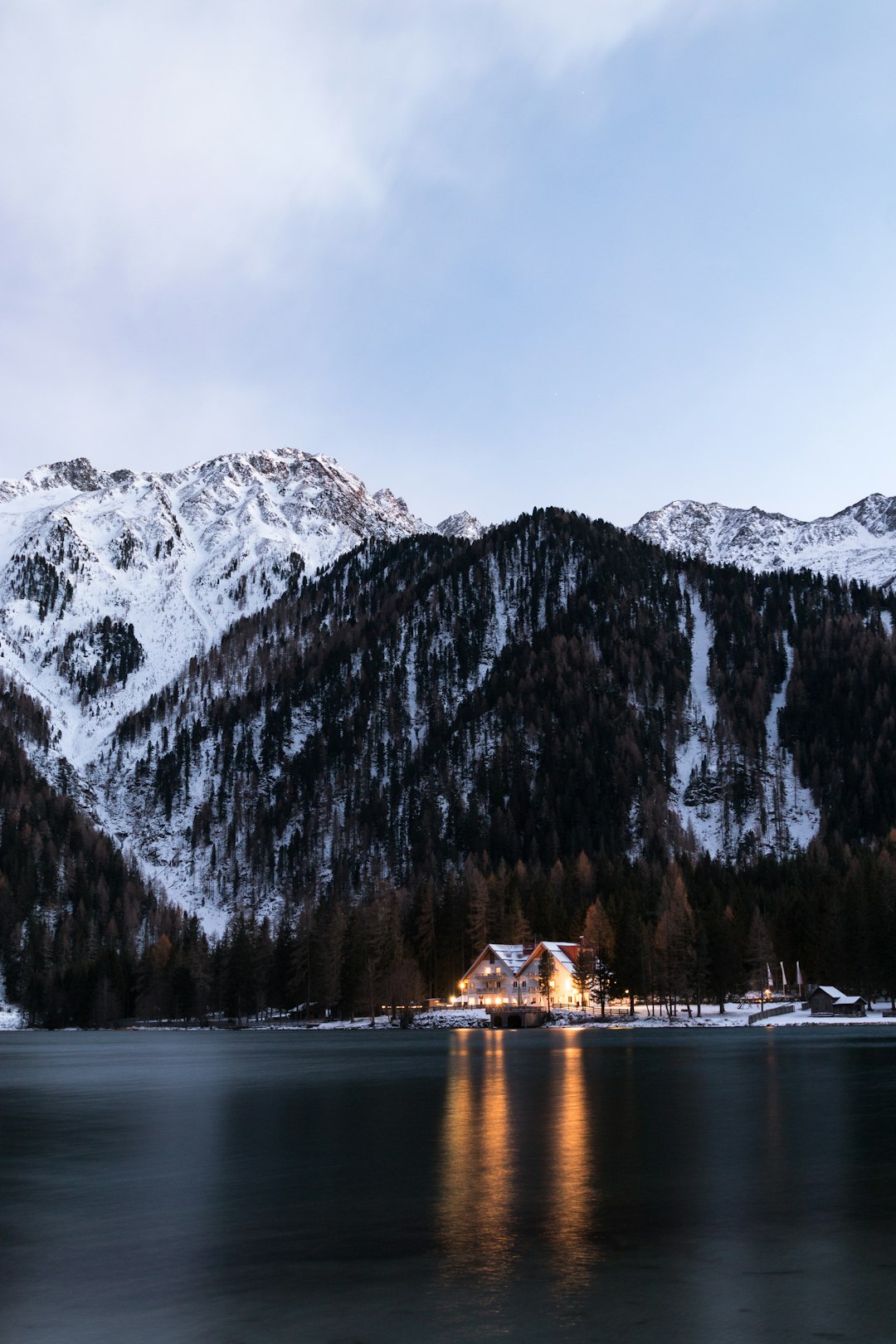 travelers stories about Glacial landform in Antholzer See, Italy