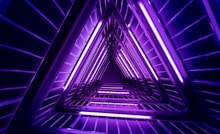purple and black pyramid wallpaper