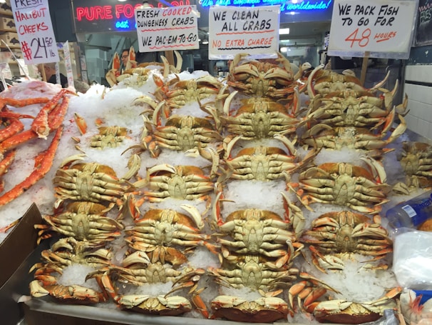 Volunteers in aprons cracking open crabs and serving smiles at the bustling ticket booth.