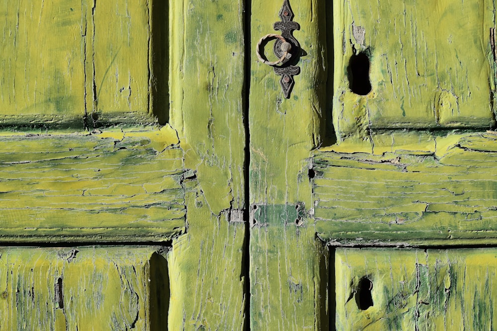 Porta chiusa in legno marrone a 2 ante