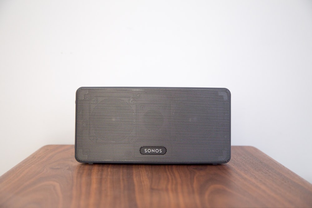 black Bluetooth speaker