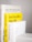 Several books are stacked vertically with their spines facing outward. The titles are visible, including 'Design, When Everybody Designs,' 'Don't Get a Job... Make a Job,' and 'Ex-formation.' The books have a clean and minimalist aesthetic, with prominent use of white and yellow colors.