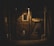 A dimly lit urban alleyway at night with moody shadows and textured brick walls.