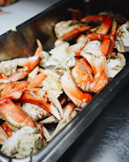 cooked crabs