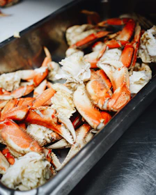 cooked crabs