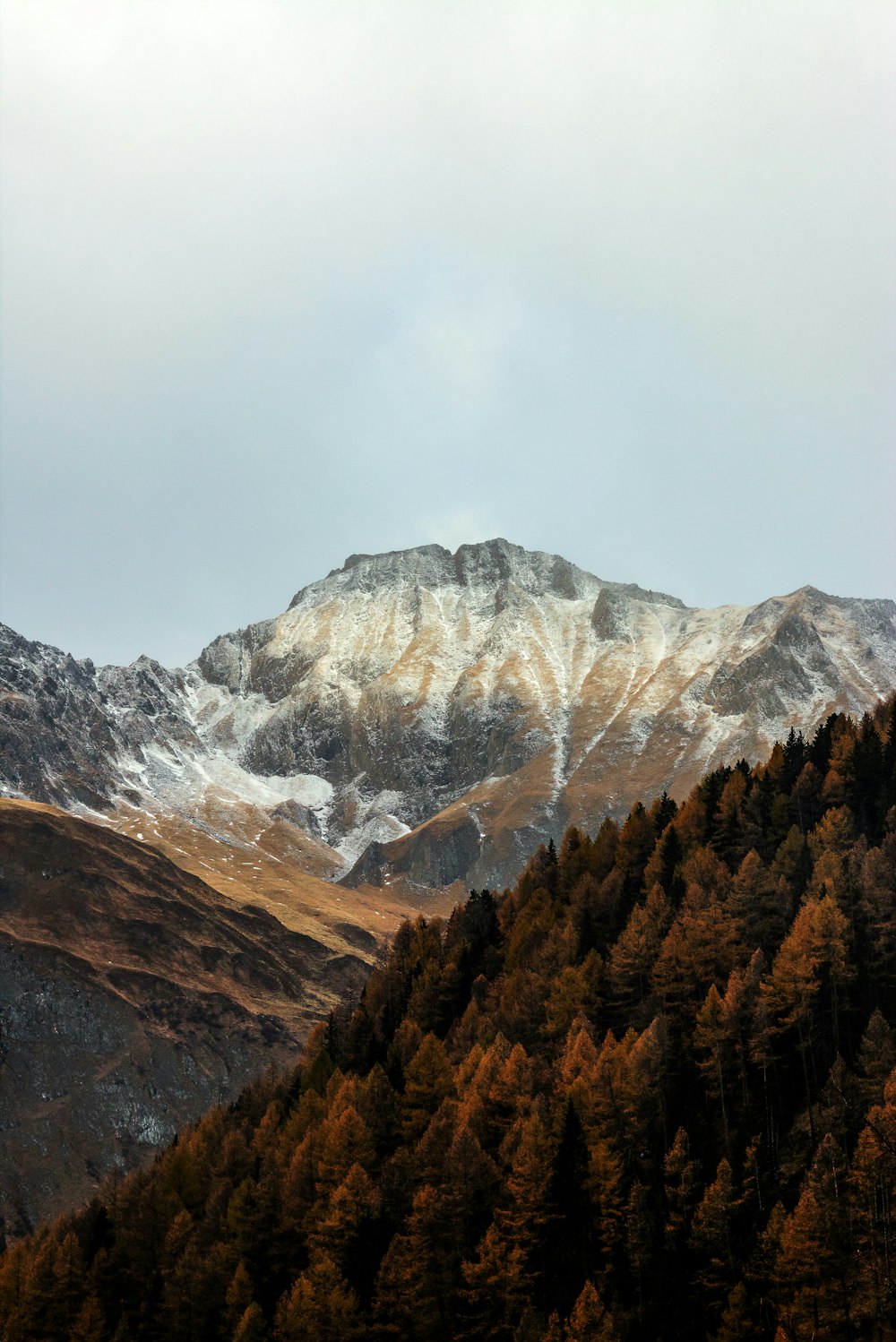 aerial shot of mountains