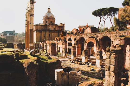 photo of gray stone castle in Temple of Venus Genetrix Italy