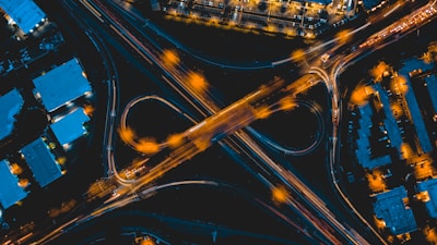 time lapse photography of street during nighttime
