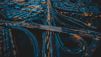 aerial view of city
