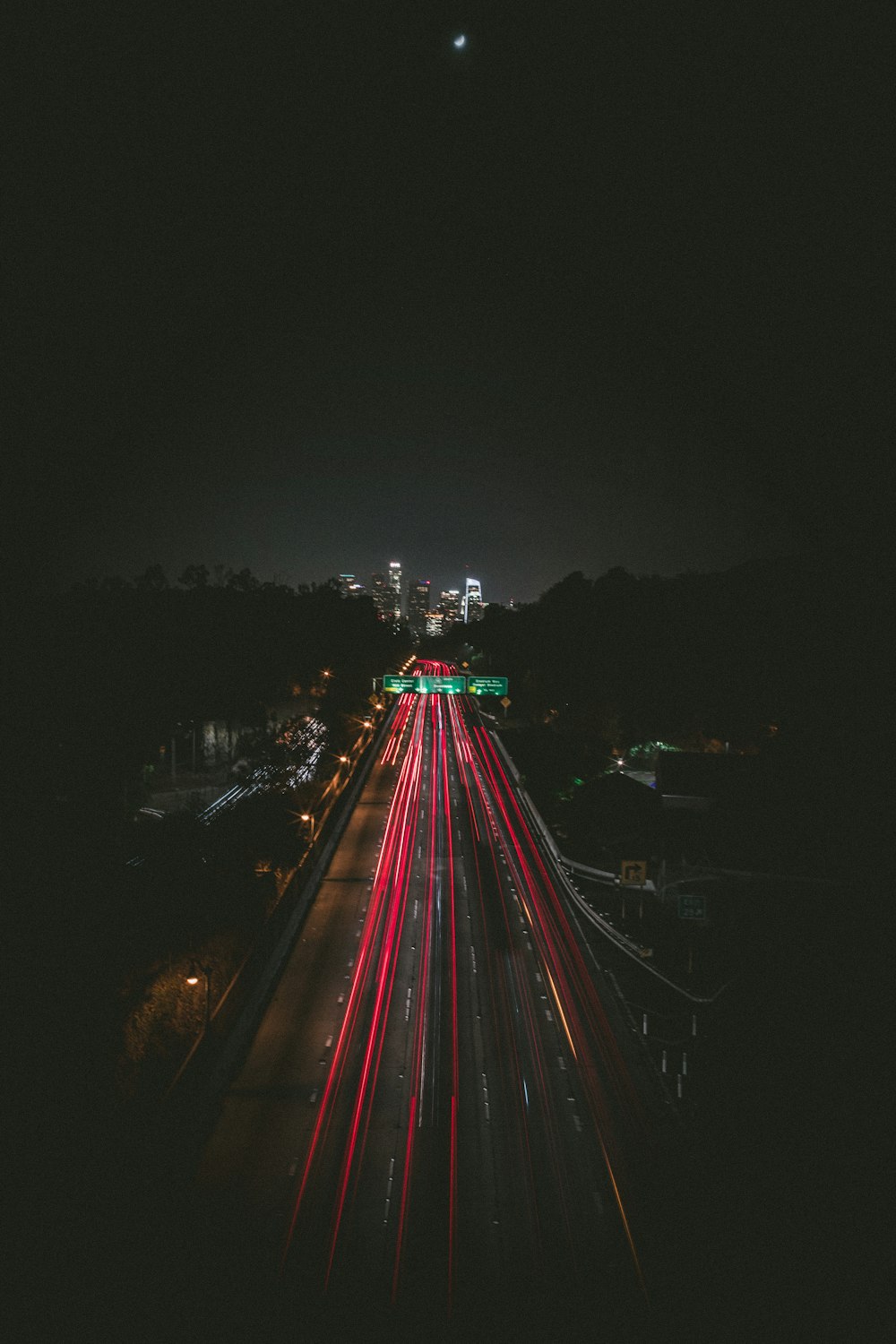 road at night