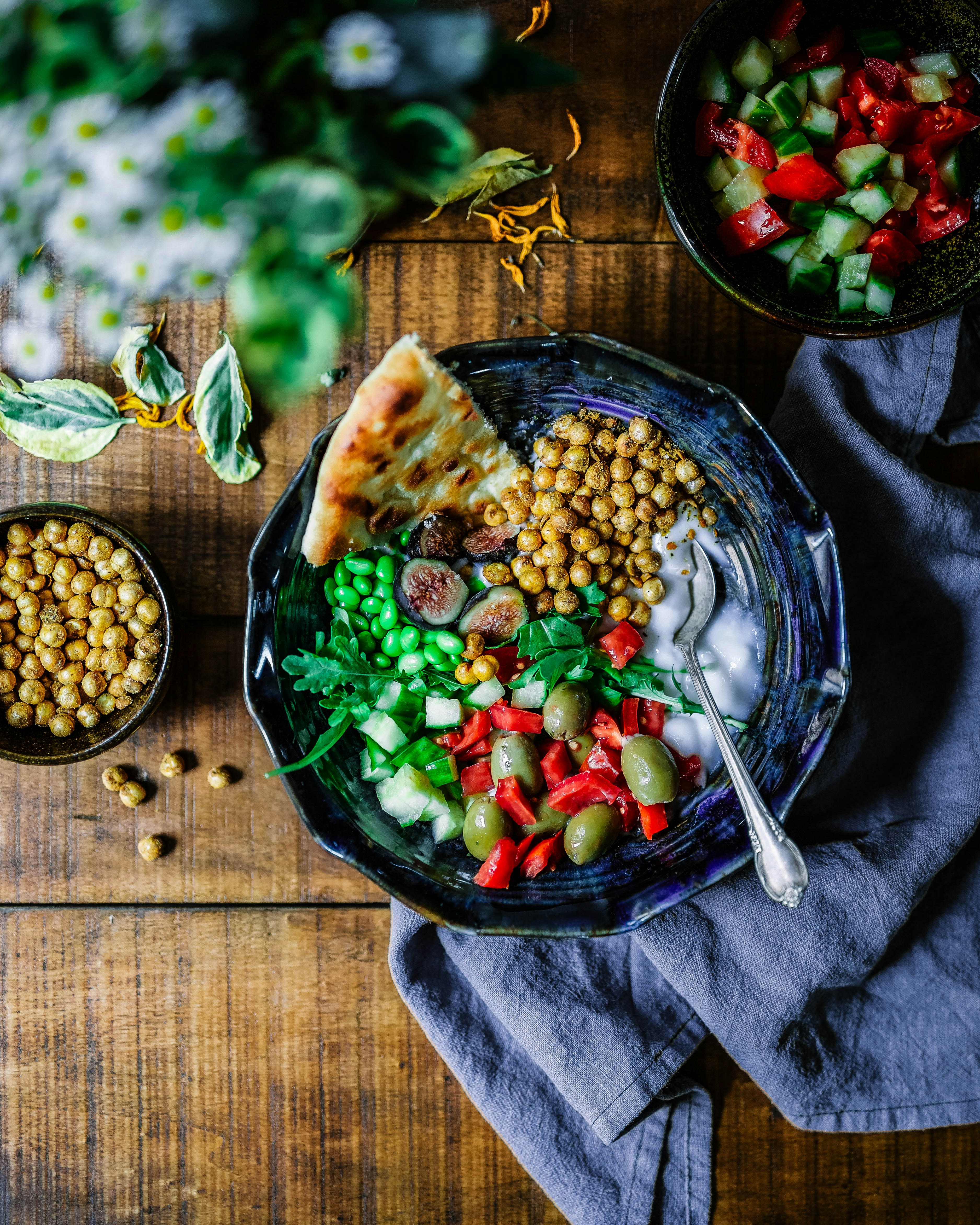 A balanced meal with whole foods