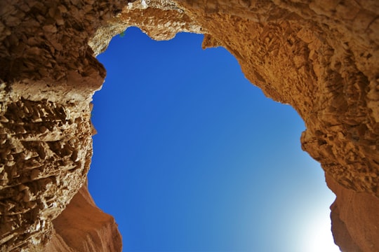 bottom view of rocks in Lame Rosse Italy