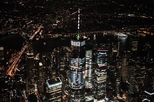 aerial photography of cityscape during night time in One World Trade Center United States