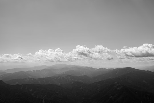 cloud formation under mountains in Hochlantsch Austria