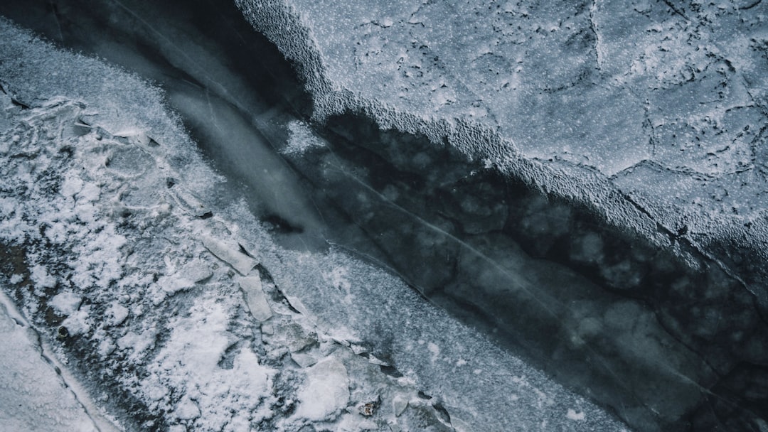 top view of concrete pavement