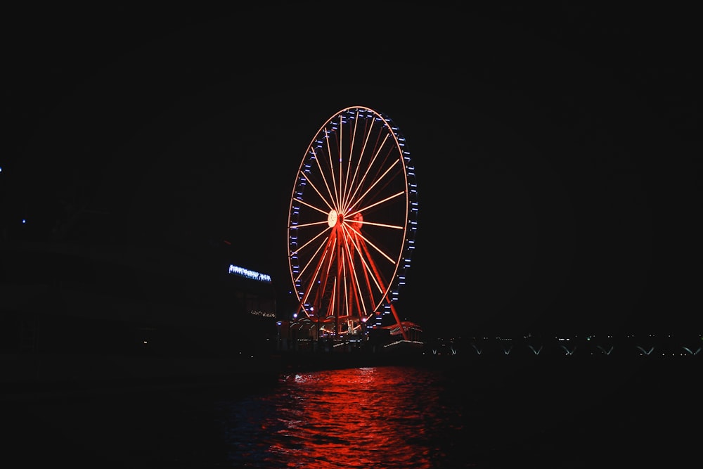 London Eye during nighttime