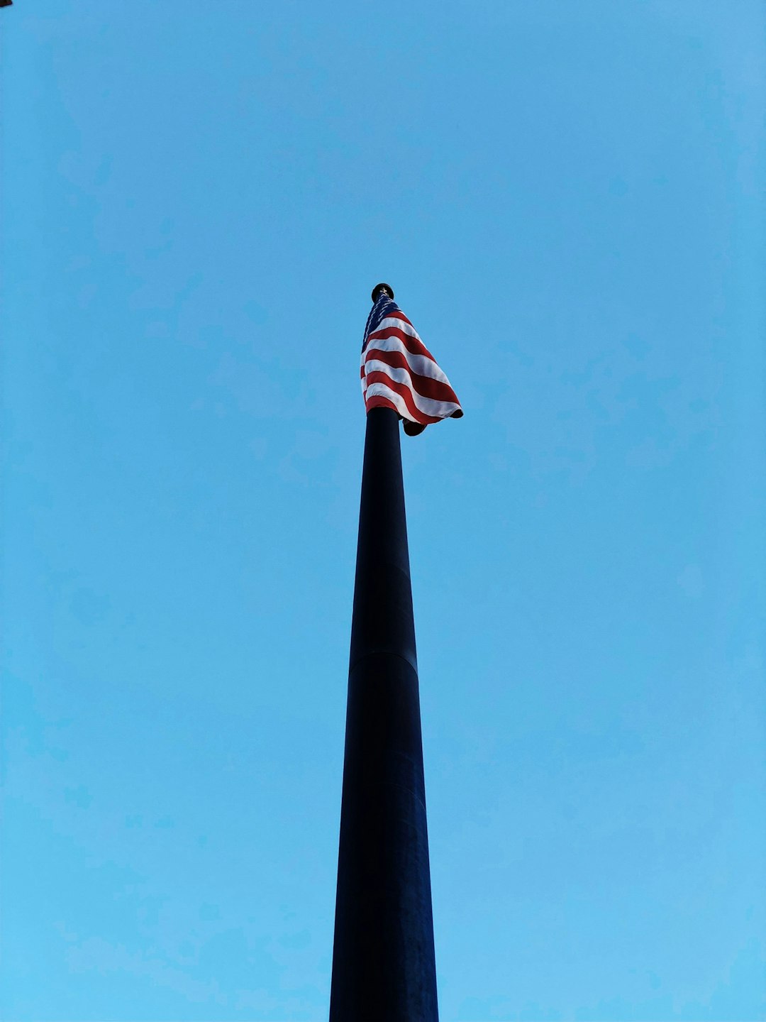 U.S.A. flag on pole
