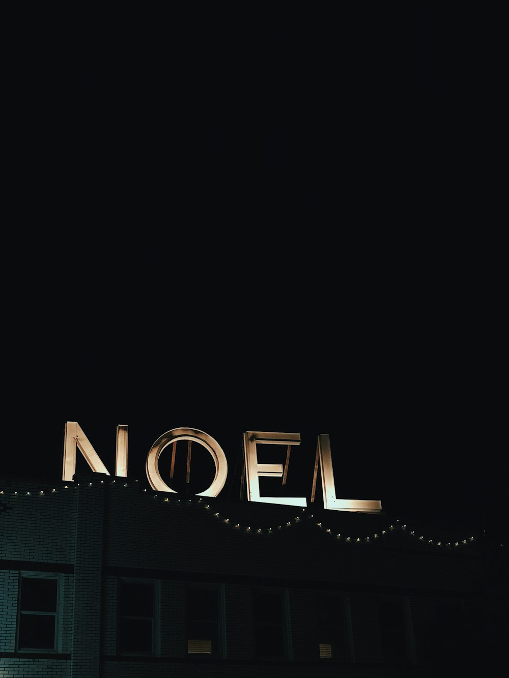 Noel neon light signage