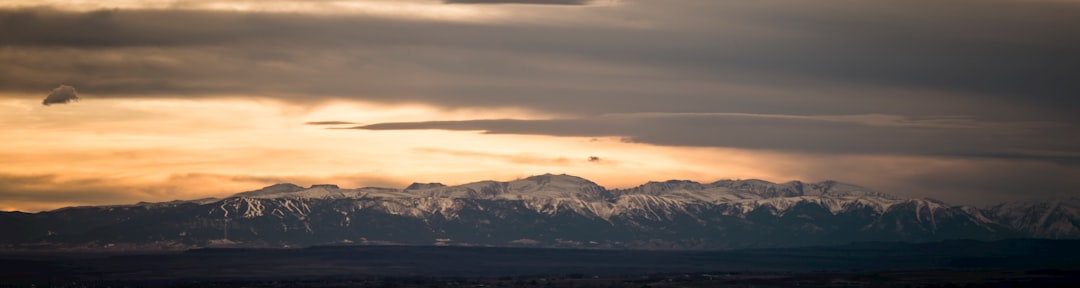 aerial photography of mountain range