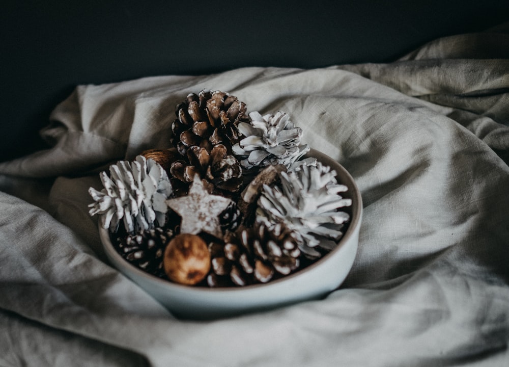 bowl of pinecone