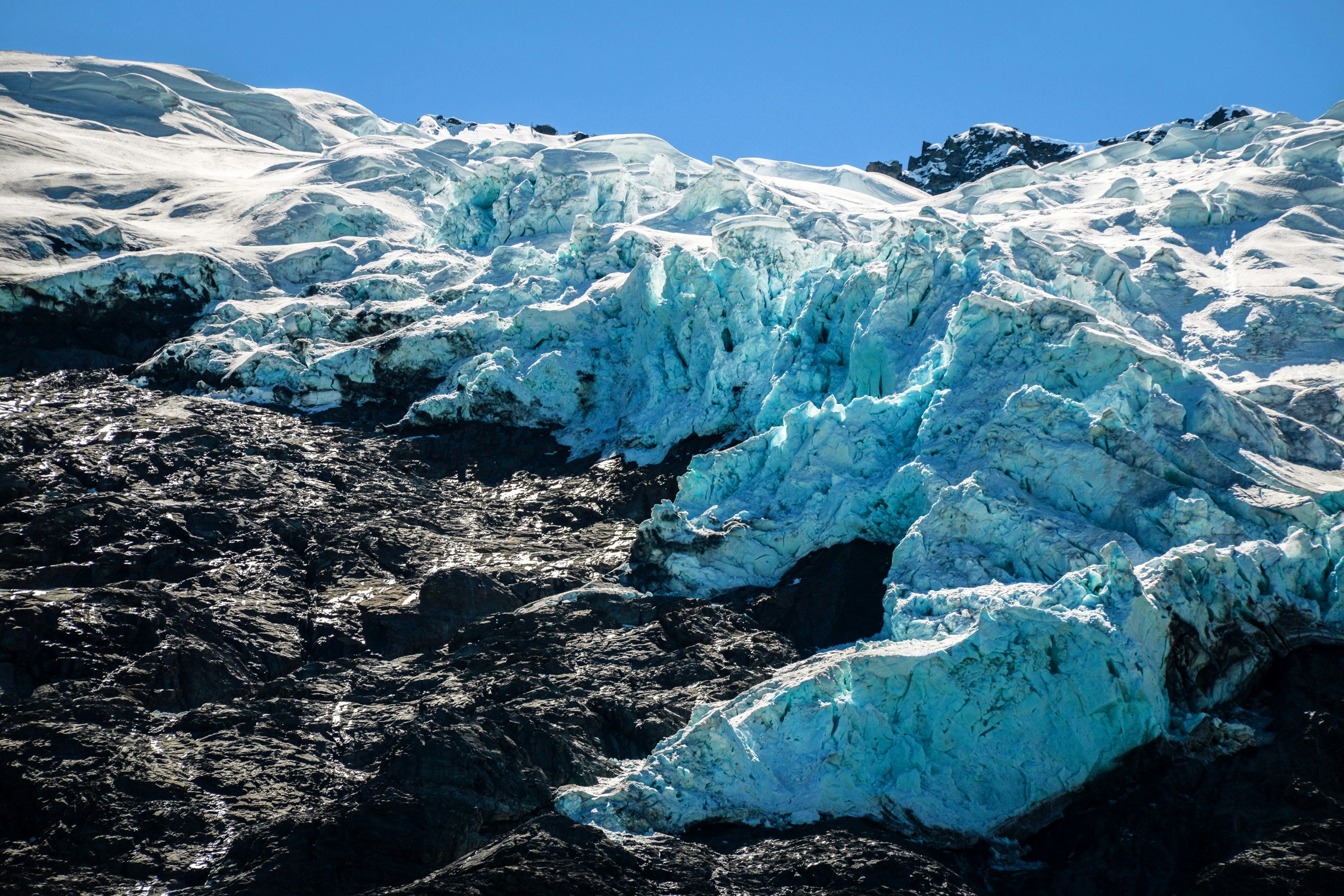 snow capped mountain